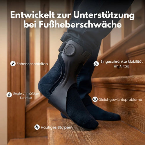Fußheber-Orthese Pro — Beim ersten Schritt spürbar sicherer
